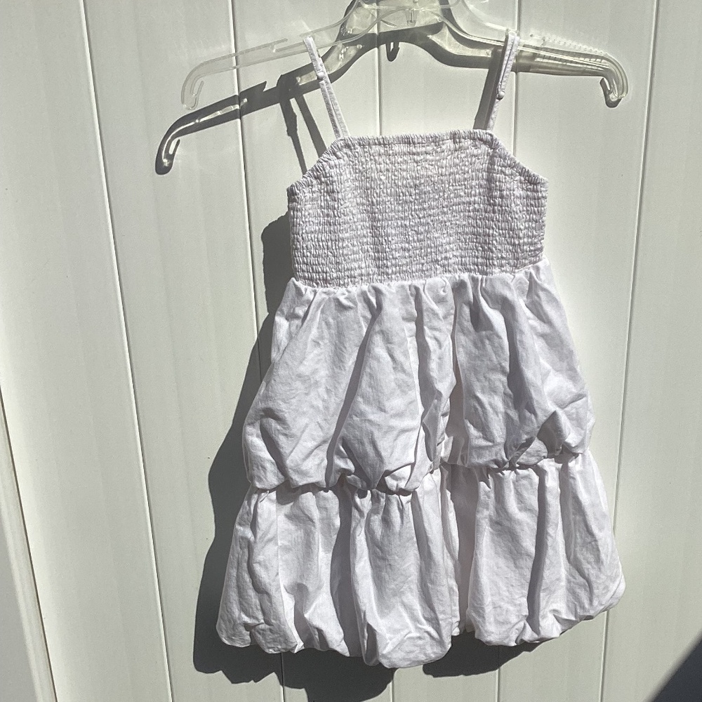 A New Day White Tiered "poof" Mini Dress, Size XS